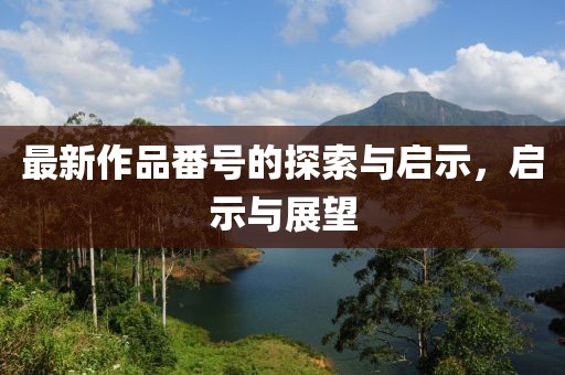 最新作品番号的探索与启示，启示与展望