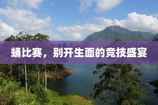 蛹比赛，别开生面的竞技盛宴