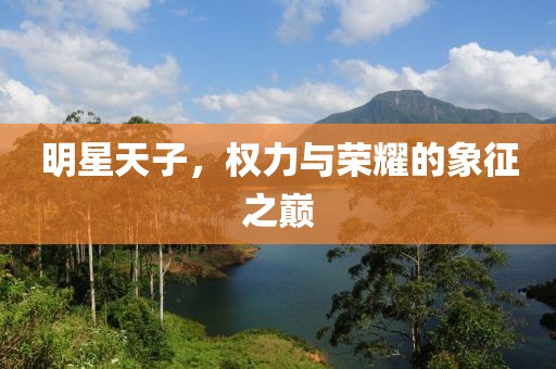 明星天子，权力与荣耀的象征之巅