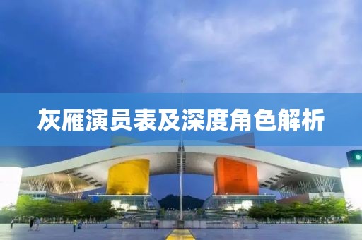 灰雁演员表及深度角色解析