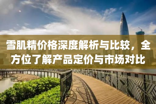 雪肌精价格深度解析与比较，全方位了解产品定价与市场对比