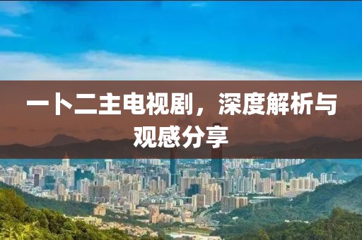 一卜二主电视剧，深度解析与观感分享