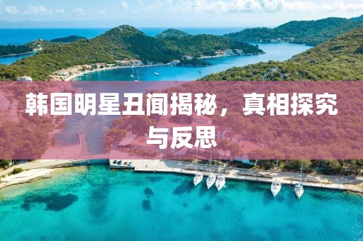 韩国明星丑闻揭秘，真相探究与反思