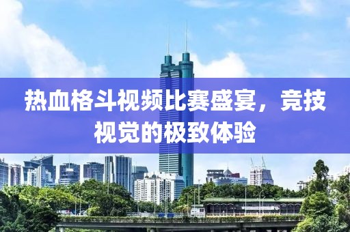 热血格斗视频比赛盛宴，竞技视觉的极致体验