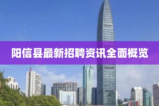 阳信县最新招聘资讯全面概览