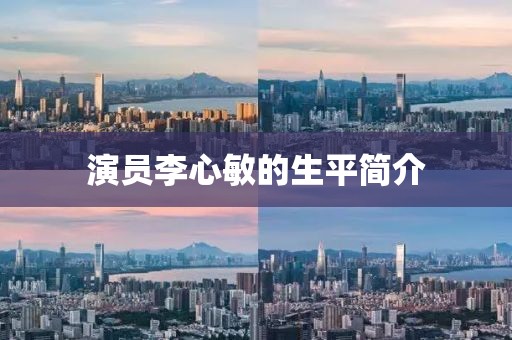 演员李心敏的生平简介