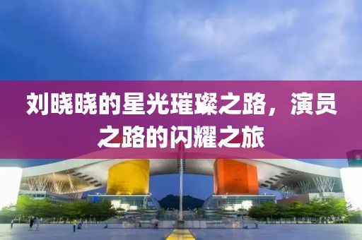 刘晓晓的星光璀璨之路，演员之路的闪耀之旅