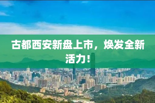 古都西安新盘上市，焕发全新活力！