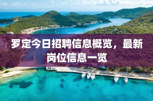 罗定今日招聘信息概览，最新岗位信息一览