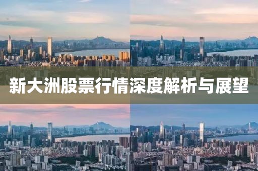 新大洲股票行情深度解析与展望