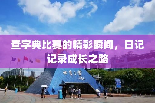 查字典比赛的精彩瞬间，日记记录成长之路
