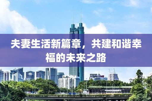 夫妻生活新篇章，共建和谐幸福的未来之路