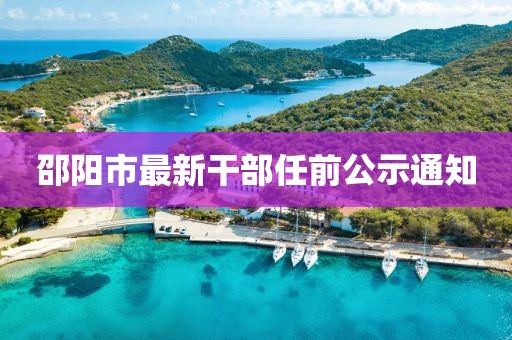 邵阳市最新干部任前公示通知