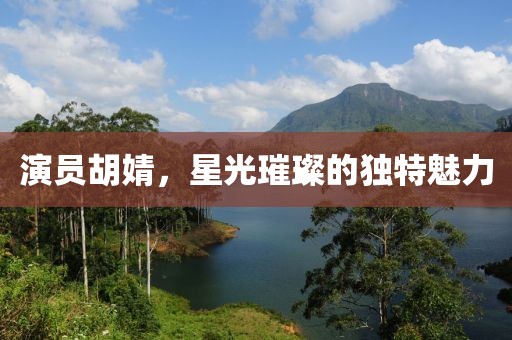 演员胡婧，星光璀璨的独特魅力