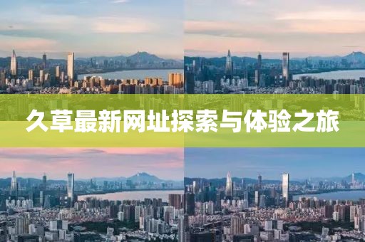 久草最新网址探索与体验之旅