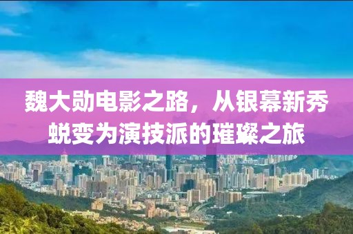 魏大勋电影之路，从银幕新秀蜕变为演技派的璀璨之旅