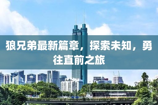 狼兄弟最新篇章，探索未知，勇往直前之旅