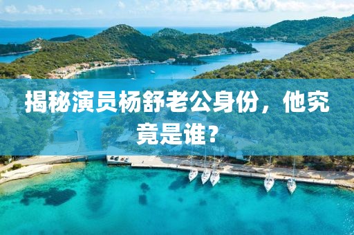 揭秘演员杨舒老公身份，他究竟是谁？