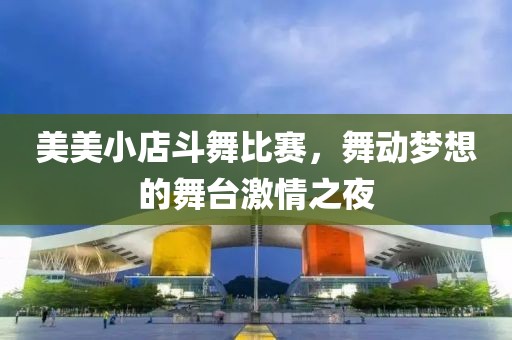 美美小店斗舞比赛，舞动梦想的舞台激情之夜