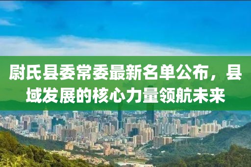 尉氏县委常委最新名单公布，县域发展的核心力量领航未来