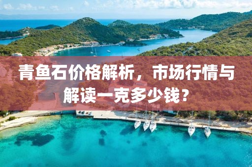 青鱼石价格解析，市场行情与解读一克多少钱？