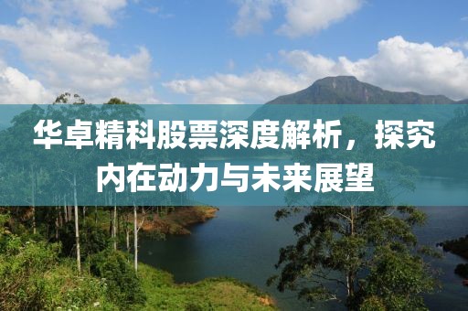 华卓精科股票深度解析，探究内在动力与未来展望