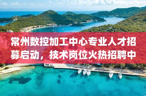 常州数控加工中心专业人才招募启动，技术岗位火热招聘中