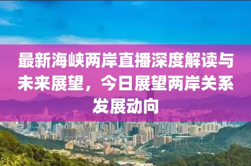 最新海峡两岸直播深度解读与未来展望，今日展望两岸关系发展动向