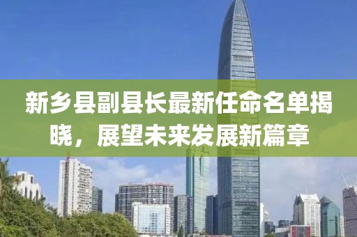 新乡县副县长最新任命名单揭晓，展望未来发展新篇章
