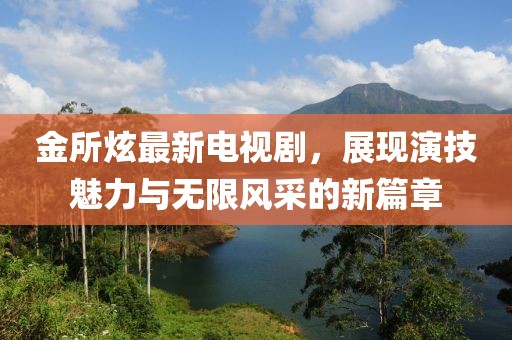 金所炫最新电视剧，展现演技魅力与无限风采的新篇章