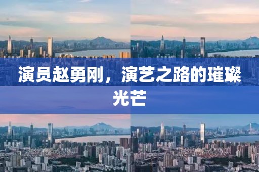 演员赵勇刚，演艺之路的璀璨光芒