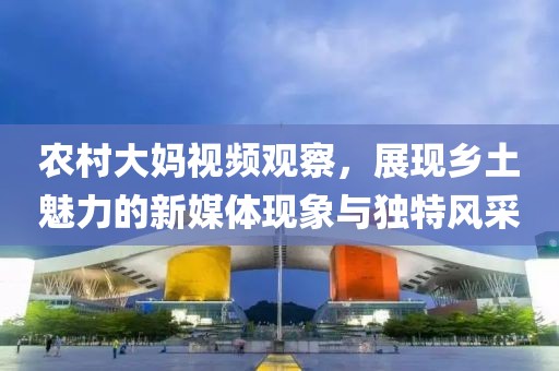 农村大妈视频观察，展现乡土魅力的新媒体现象与独特风采