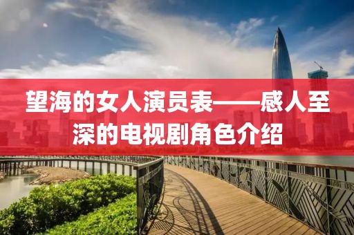 望海的女人演员表——感人至深的电视剧角色介绍