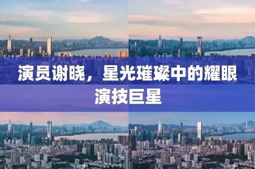 演员谢晓，星光璀璨中的耀眼演技巨星