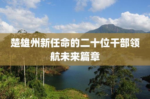 楚雄州新任命的二十位干部领航未来篇章