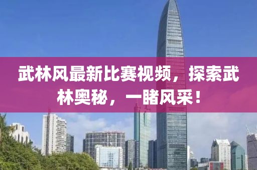 武林风最新比赛视频，探索武林奥秘，一睹风采！