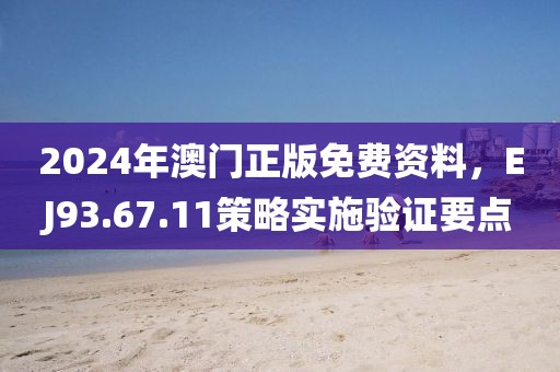 2024年澳门正版免费资料，EJ93.67.11策略实施验证要点