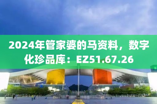 2024年管家婆的马资料，数字化珍品库：EZ51.67.26