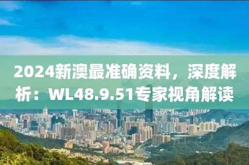2024新澳最准确资料，深度解析：WL48.9.51专家视角解读