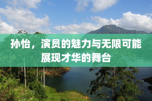 孙怡，演员的魅力与无限可能展现才华的舞台