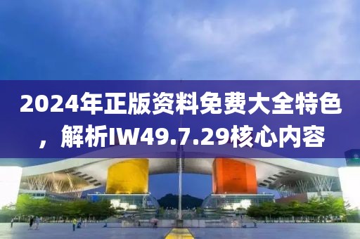 2024年正版资料免费大全特色，解析IW49.7.29核心内容