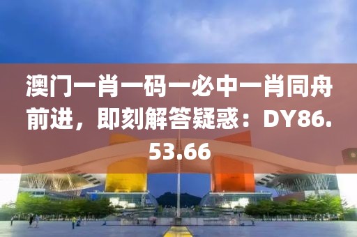 澳门一肖一码一必中一肖同舟前进，即刻解答疑惑：DY86.53.66