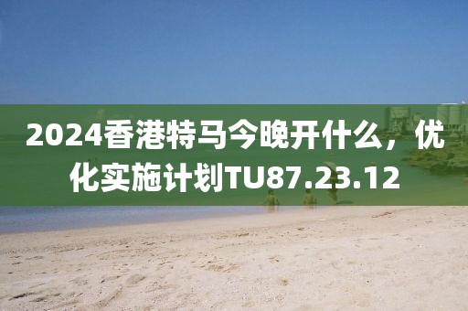 2024香港特马今晚开什么，优化实施计划TU87.23.12