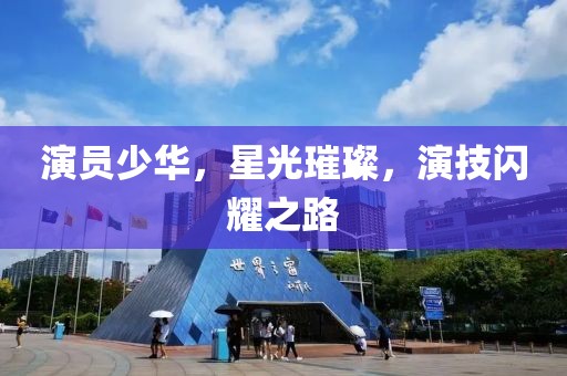 演员少华，星光璀璨，演技闪耀之路