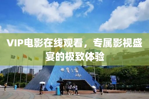 VIP电影在线观看，专属影视盛宴的极致体验