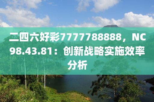 二四六好彩7777788888，NC98.43.81：创新战略实施效率分析