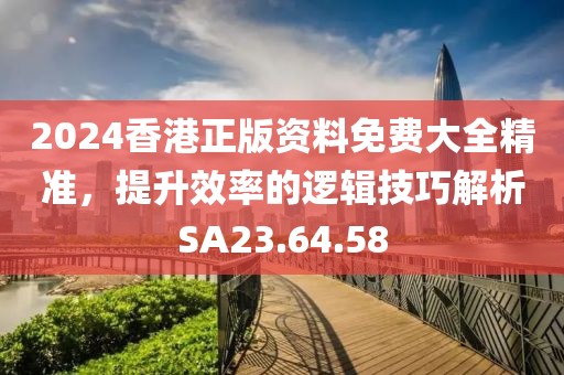 2024香港正版资料免费大全精准，提升效率的逻辑技巧解析SA23.64.58