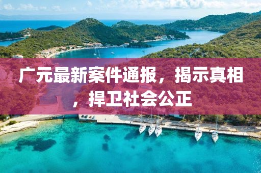 广元最新案件通报，揭示真相，捍卫社会公正
