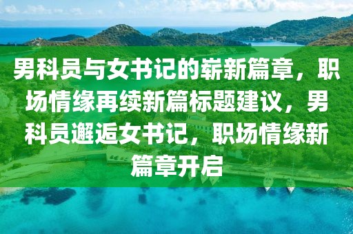男科员与女书记的崭新篇章，职场情缘再续新篇标题建议，男科员邂逅女书记，职场情缘新篇章开启