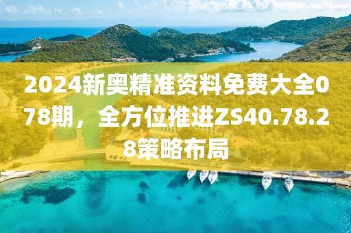 2024新奥精准资料免费大全078期，全方位推进ZS40.78.28策略布局